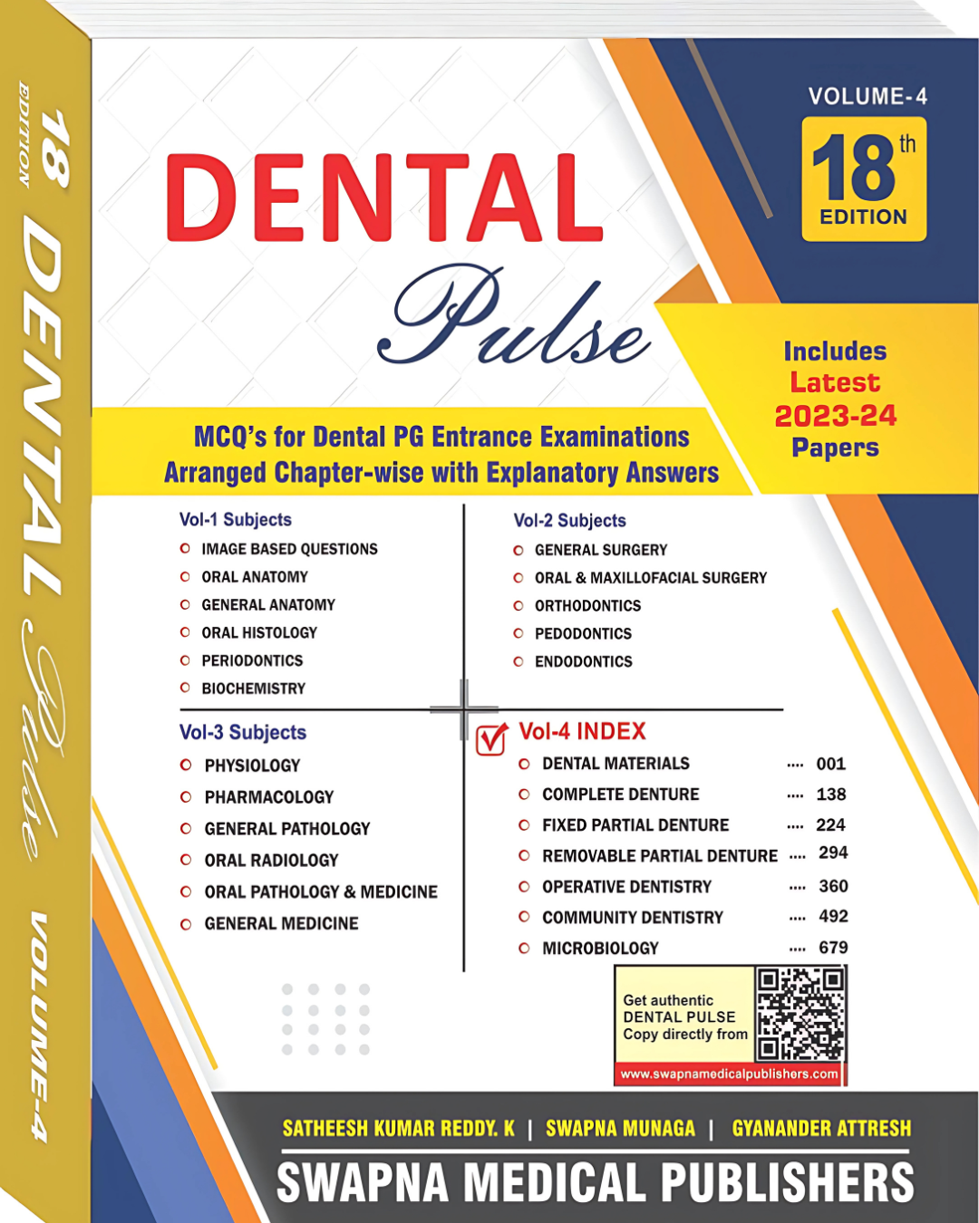 Dental Pulse 18th Edition Volume 4 book cover