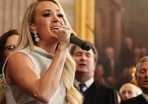 Carrie Underwood triumphs at Trump inauguration after musical mishap