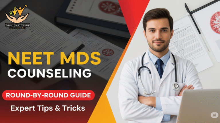 NEET MDS Counseling 2025: A Step-by-Step Breakdown