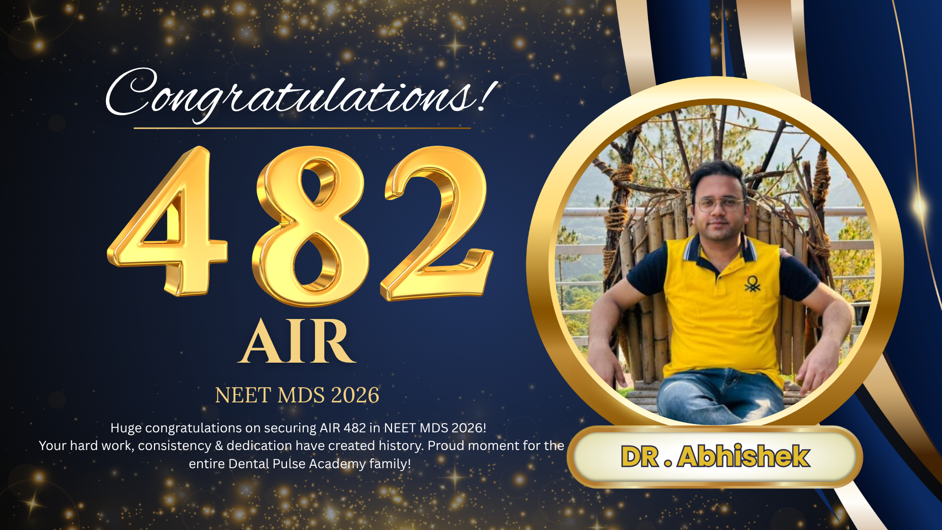 Abhishek 482 RANK